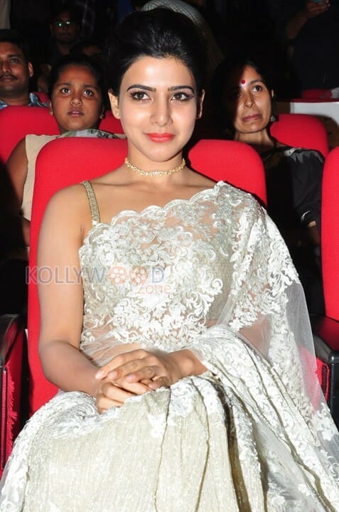 Actress Samantha White Saree Photos