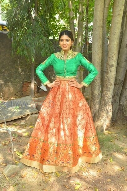 Actress Sanchita Shetty At Enkitta Mothathe Audio Launch Photos