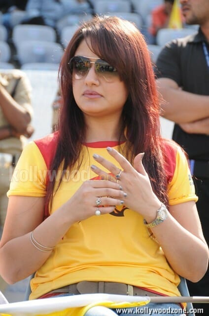 Actress Sonia Agarwal At Ccl Match Photos