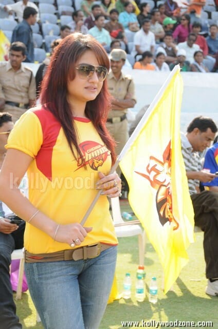 Actress Sonia Agarwal At Ccl Match Photos