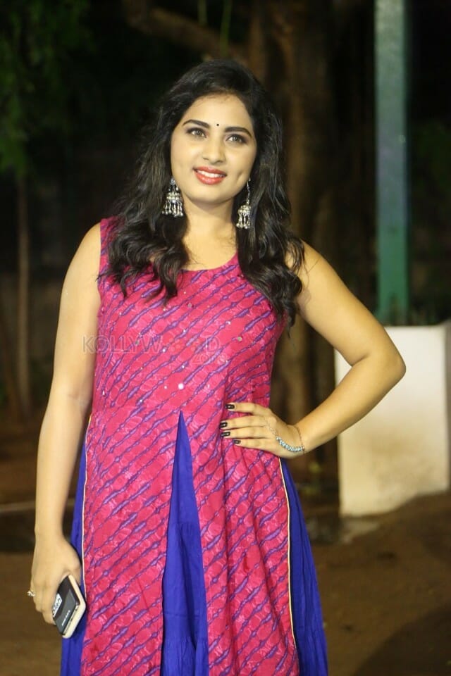 Actress Srushti Dange At Oye Ninne Audio Launch Photos