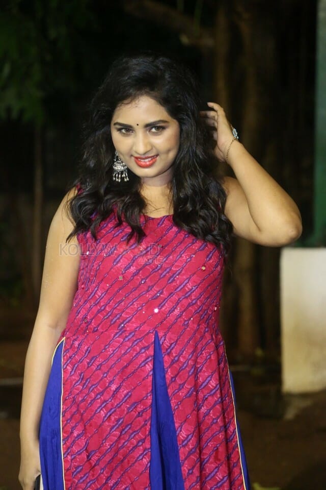 Actress Srushti Dange At Oye Ninne Audio Launch Photos