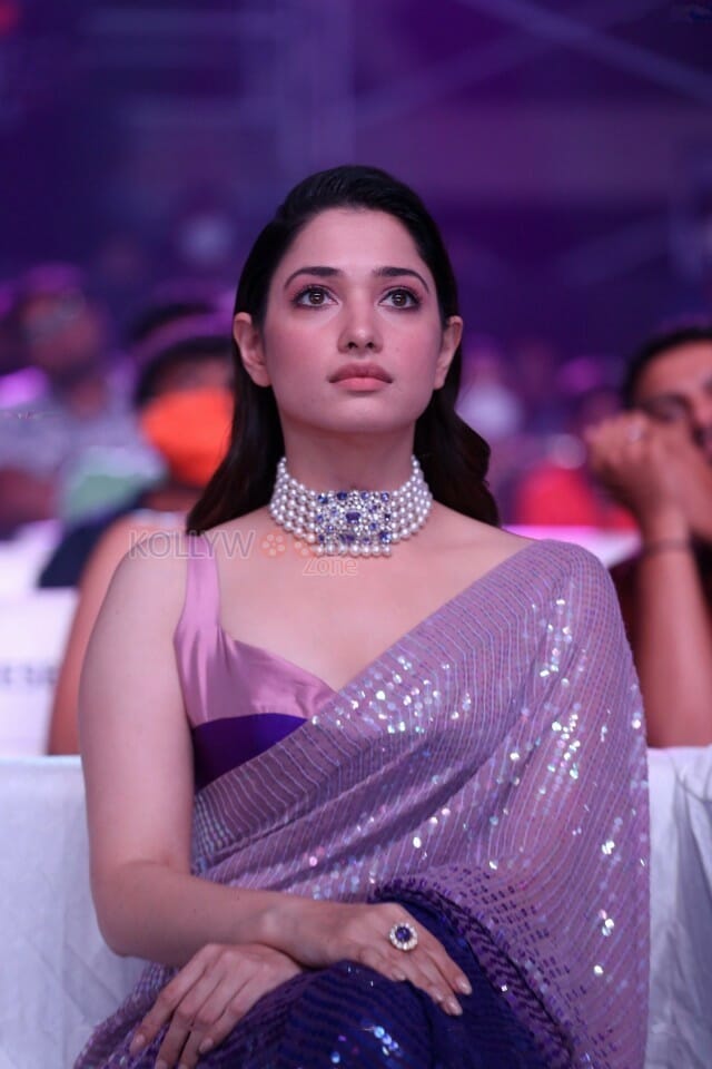 Actress Tamanna At Aha Event An Evening With A Galaxy Of Stars Beautiful Saree Photos