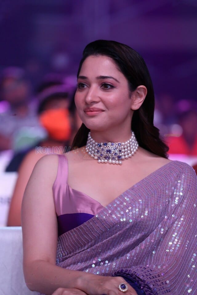 Actress Tamanna At Aha Event An Evening With A Galaxy Of Stars Beautiful Saree Photos