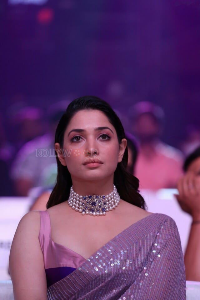 Actress Tamanna At Aha Event An Evening With A Galaxy Of Stars Beautiful Saree Photos