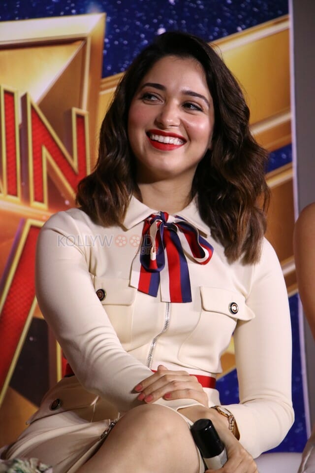 Actress Tamanna At Captain Marvel Press Meet Photos