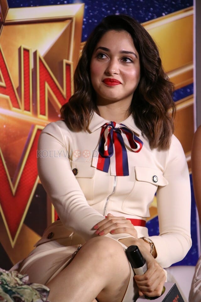 Actress Tamanna At Captain Marvel Press Meet Photos
