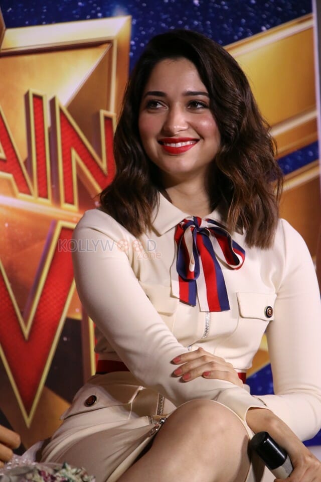 Actress Tamanna At Captain Marvel Press Meet Photos