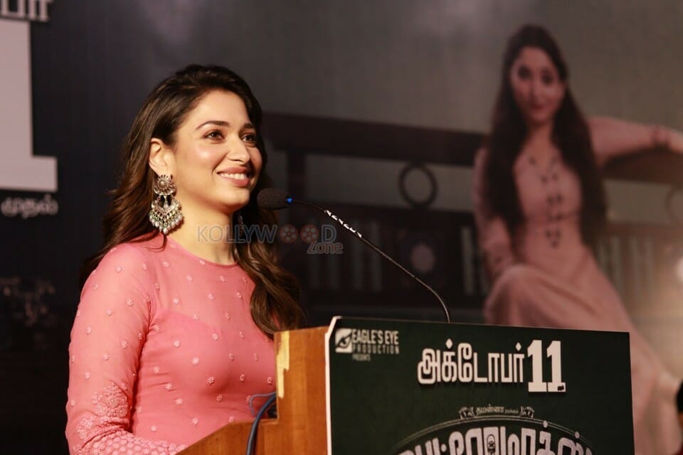 Actress Tamanna At Petromax Movie Press Meet Stills
