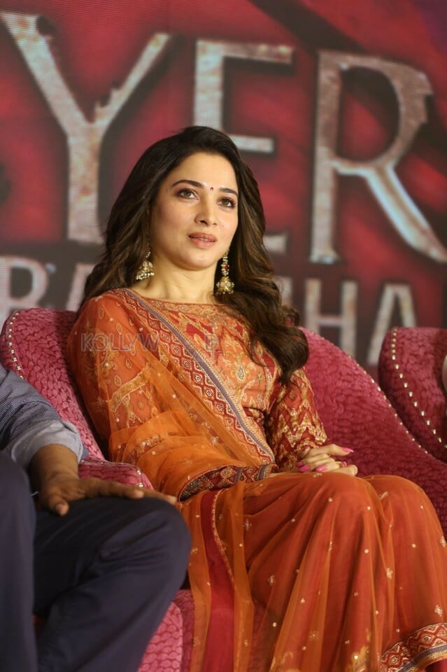 Actress Tamannaah At Sye Raa Movie Press Meet Photos