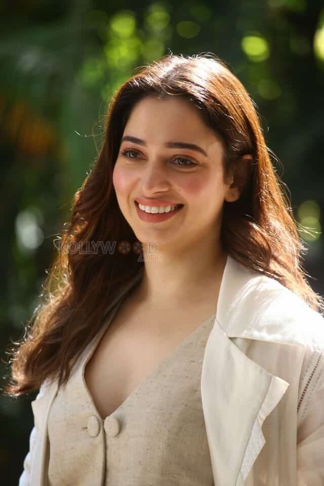 Actress Tamannaah at Gurthunda Seethakalam Movie Interview Photos 12