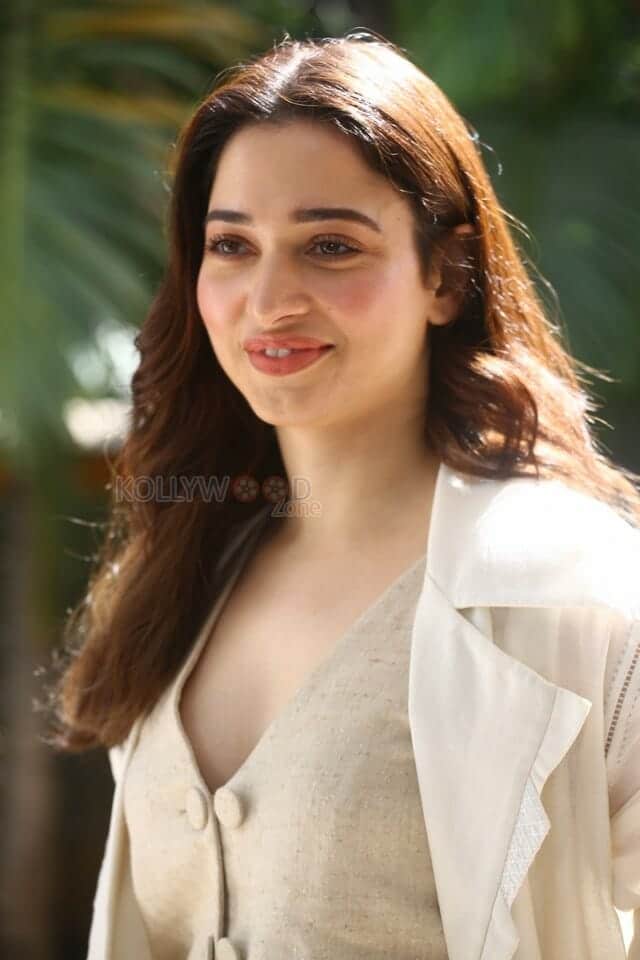 Actress Tamannaah at Gurthunda Seethakalam Movie Interview Photos 15