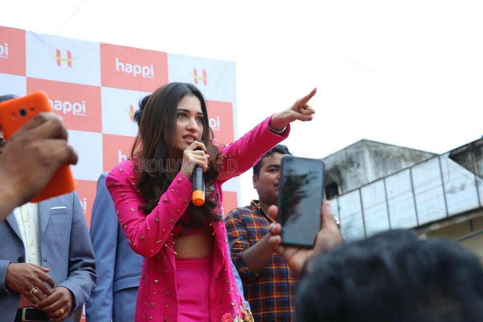 Actress Tamannah Bhatia At The Launch Of Happi Mobiles In Bhimavaram Photos