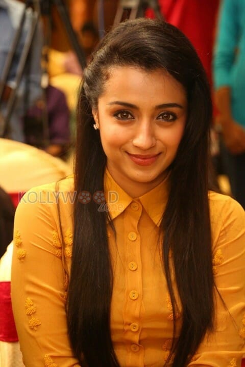 Actress Trisha At Thoonga Vanam Event Pictures