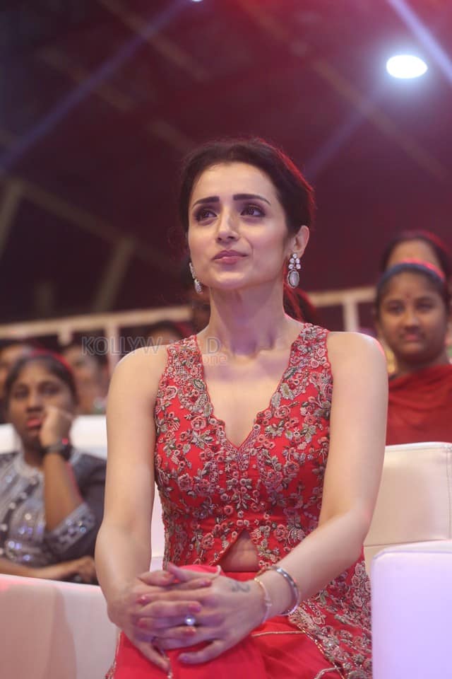 Actress Trisha Krishnan at Thug Life Pre Release Event Photos 07