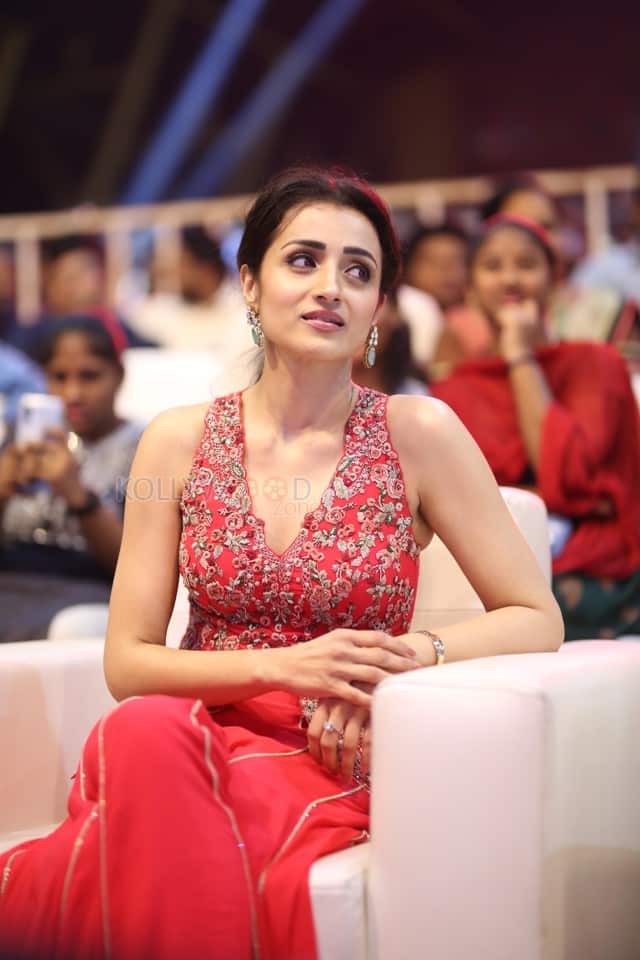 Actress Trisha Krishnan at Thug Life Pre Release Event Photos 10