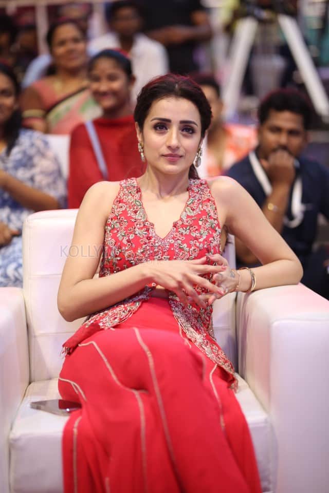 Actress Trisha Krishnan at Thug Life Pre Release Event Photos 12