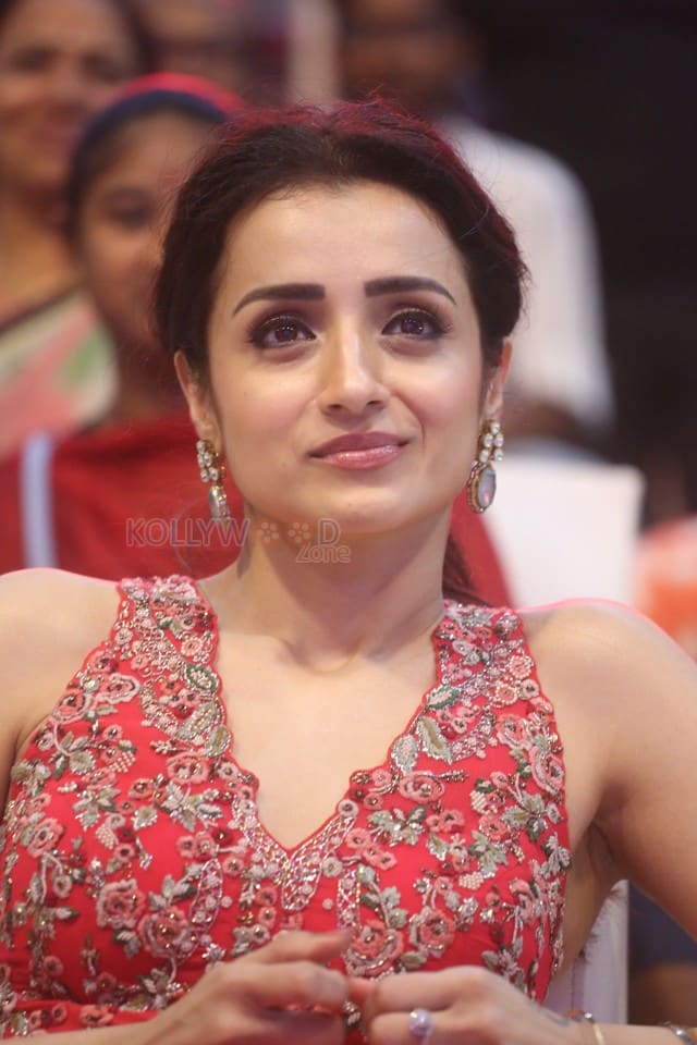 Actress Trisha Krishnan at Thug Life Pre Release Event Photos 17