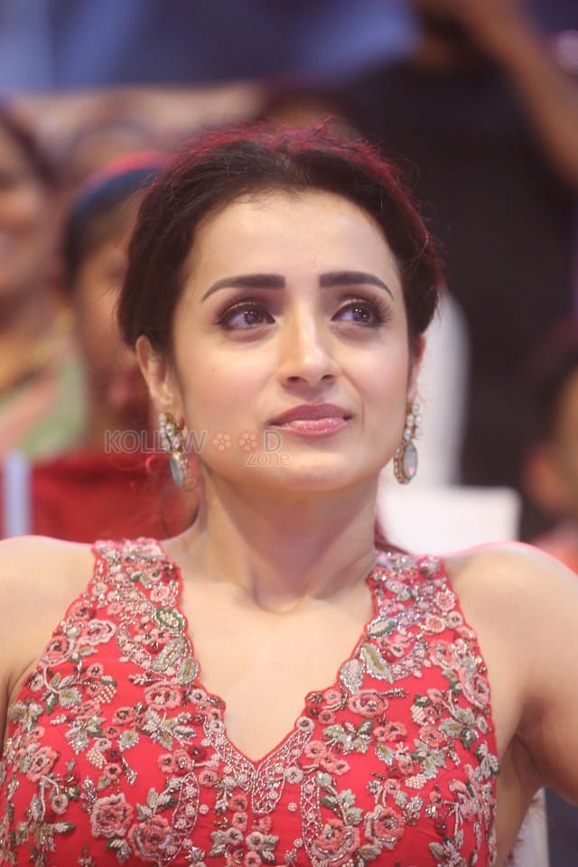 Actress Trisha Krishnan at Thug Life Pre Release Event Photos 19