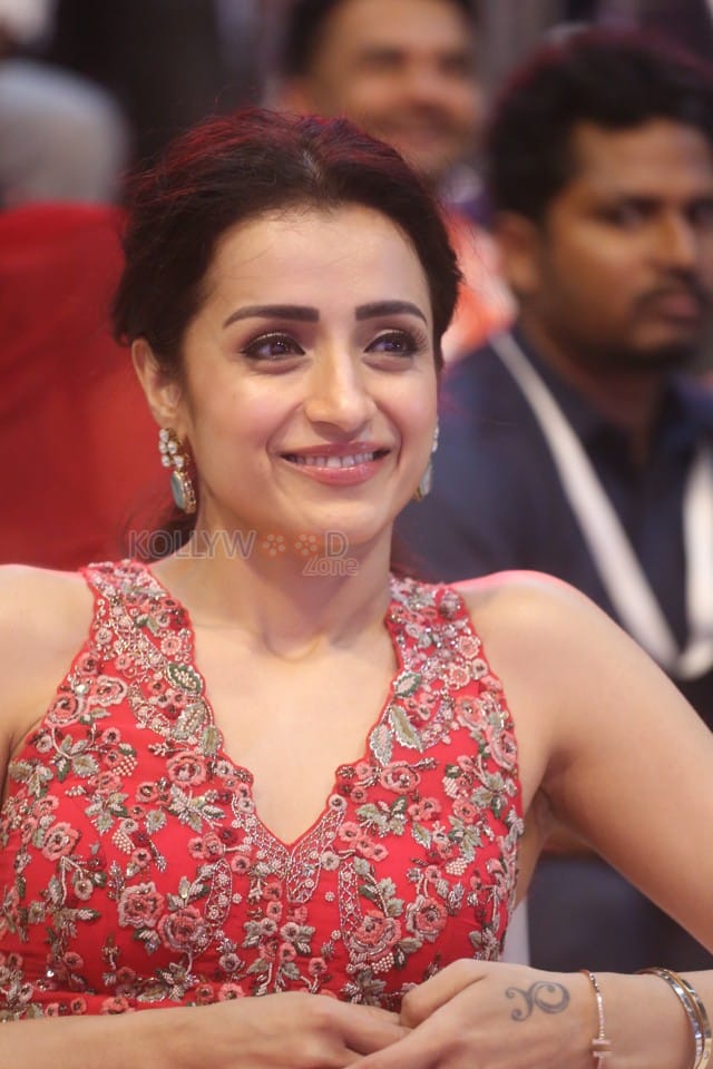 Actress Trisha Krishnan at Thug Life Pre Release Event Photos 23