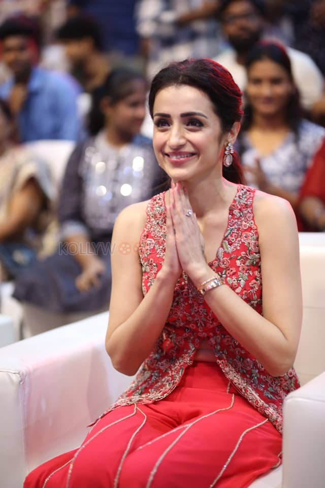 Actress Trisha Krishnan at Thug Life Pre Release Event Photos 37