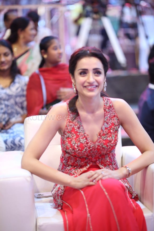 Actress Trisha Krishnan at Thug Life Pre Release Event Photos 43