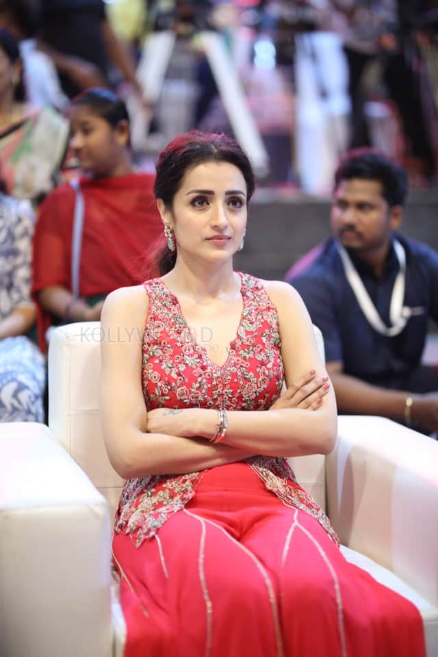 Actress Trisha Krishnan at Thug Life Pre Release Event Photos 44