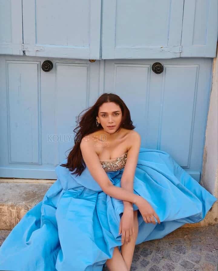 Aditi Rao Hydari in a Blue Gown at Cannes Photos 03