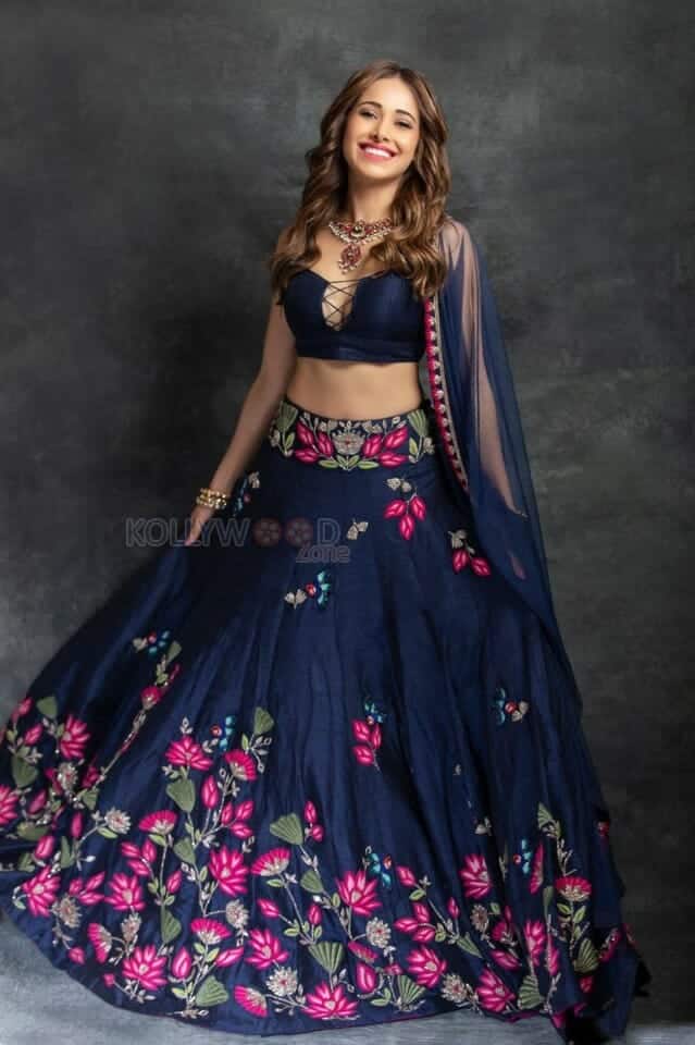 Akelli Actress Nushrat Bharucha in a Flowery Lehenga Photo 01