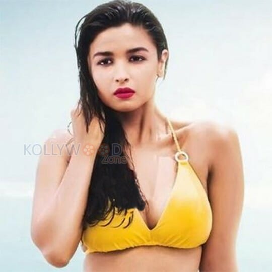 Alia Bhatt Hot Wet Swimsuit Bikini Photos