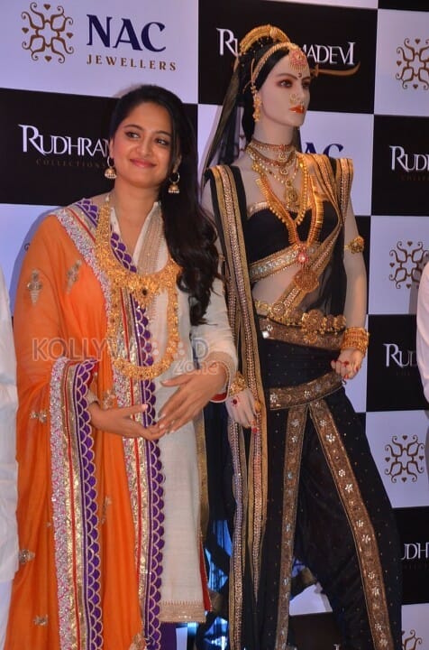 Anushka At Rudhramadevi Jewellery Launch Photos