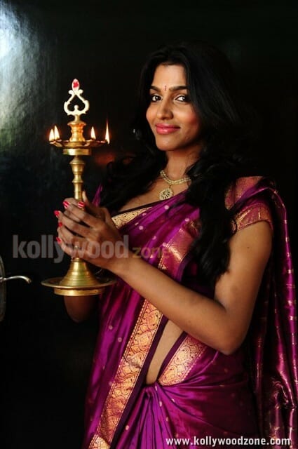 Aravaan Heroine Dhansika Saree Pictures