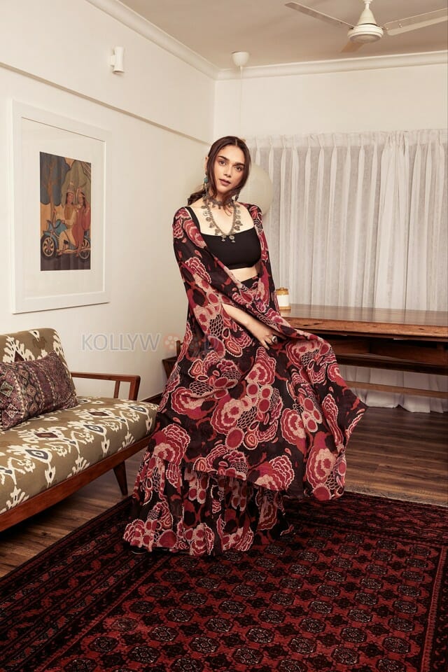 Beautiful Bollywood Heroine Aditi Rao Hydari in a Traditional Dress Pictures 05