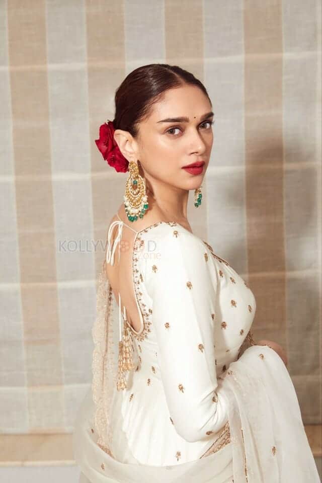 Beautiful Bollywood Heroine Aditi Rao Hydari in a Traditional Dress Pictures 08