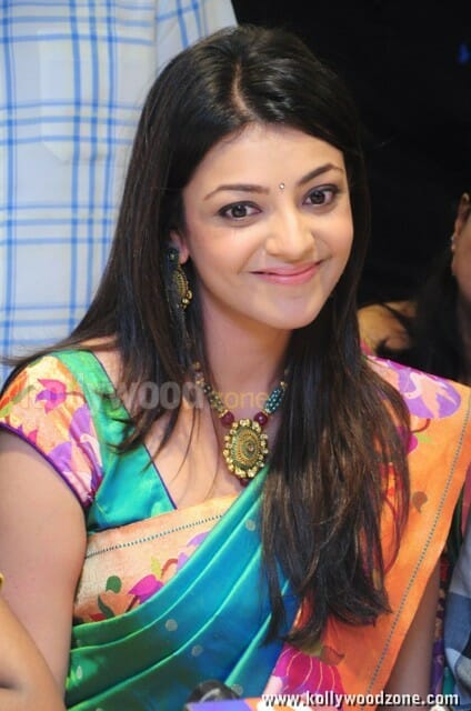 Beautiful Kajal Aggarwal Saree Pictures