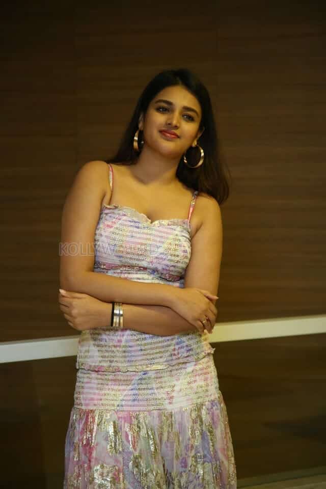 Beautiful Nidhhi Agerwal at Hero Movie Thank You Meet Photos 34