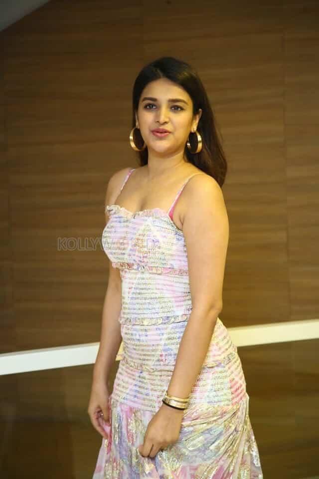 Beautiful Nidhhi Agerwal at Hero Movie Thank You Meet Photos 36