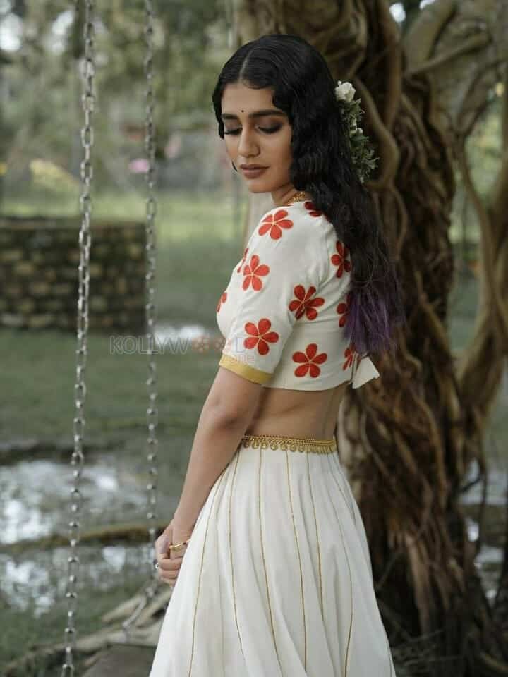 Beautiful Priya Prakash Varrier in a Floral Outfit Photos 03