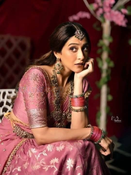Beautiful Regina Cassandra in a Traditional Pink Lehenga Photos 04