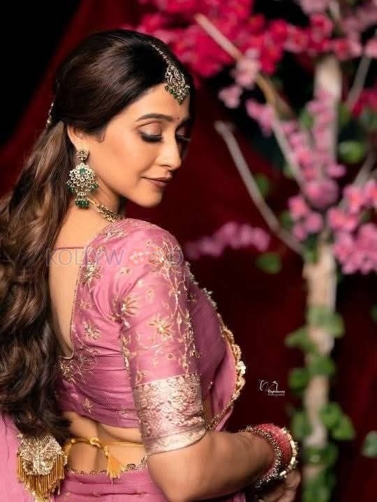 Beautiful Regina Cassandra in a Traditional Pink Lehenga Photos 05