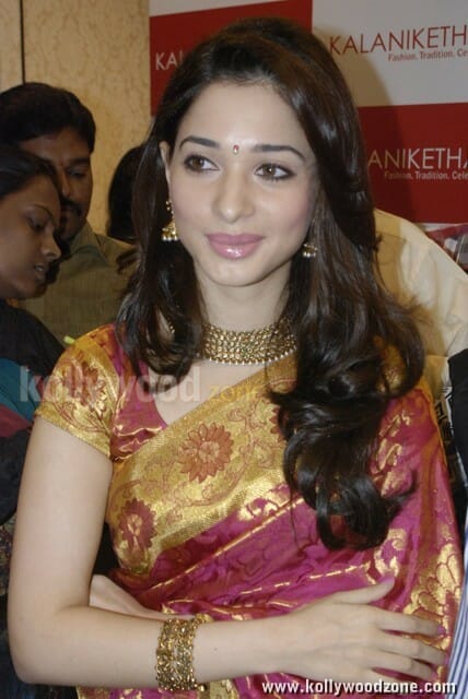 Beautiful Tamanna At Kalanikethan Showroom Opening Photos