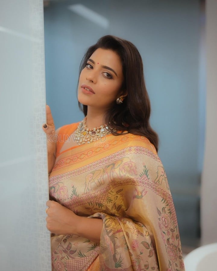 Elegant Aishwarya Rajesh in a Traditional Silk Saree Pictures 03