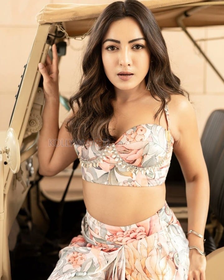 Gangers Movie Heroine Catherine Tresa in a Printed Bralette and Skirt Pictures 05