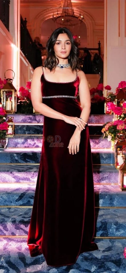 Gorgeous Alia Bhatt in a Velvet Gown Pictures 02