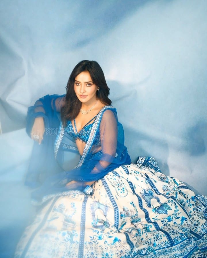 Gorgeous Neha Sharma in a Blue Lehenga Photos 01