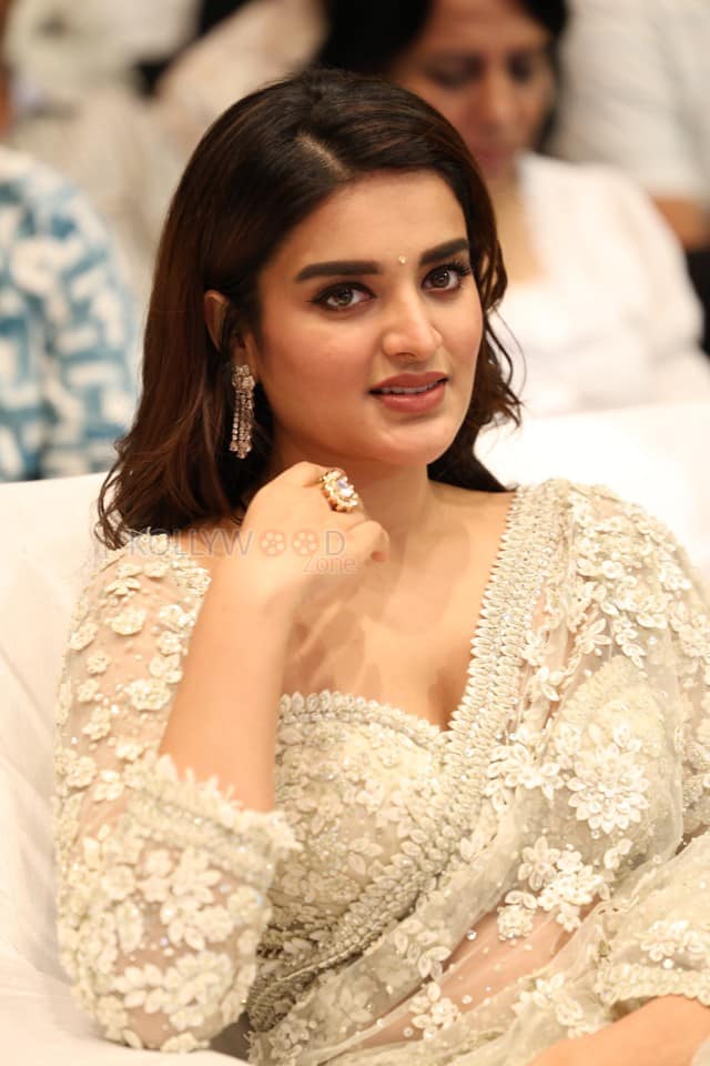 Heroine Nidhhi Agerwal at Hara Hara Veera Mallu Movie Asura Hananam Song Launch Event Photos 01