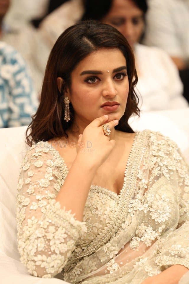 Heroine Nidhhi Agerwal at Hara Hara Veera Mallu Movie Asura Hananam Song Launch Event Photos 02