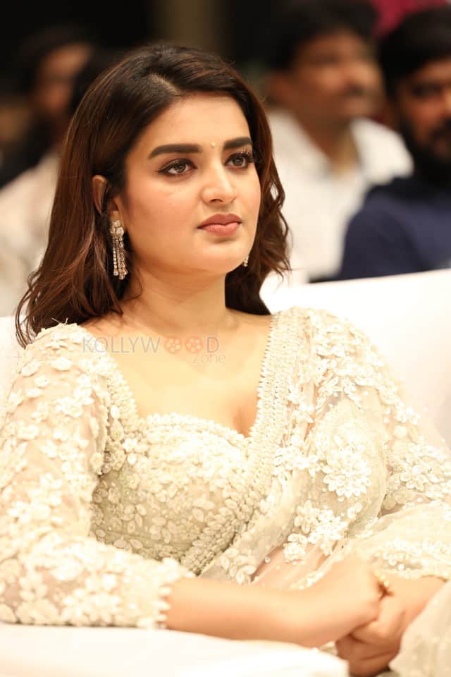 Heroine Nidhhi Agerwal at Hara Hara Veera Mallu Movie Asura Hananam Song Launch Event Photos 03