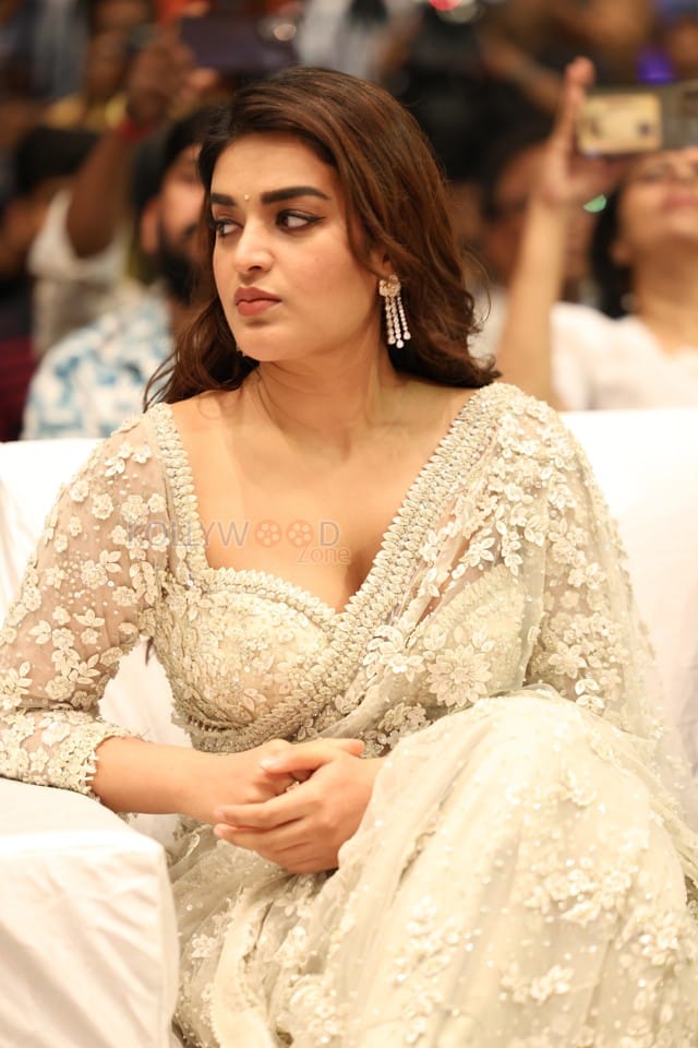 Heroine Nidhhi Agerwal at Hara Hara Veera Mallu Movie Asura Hananam Song Launch Event Photos 05
