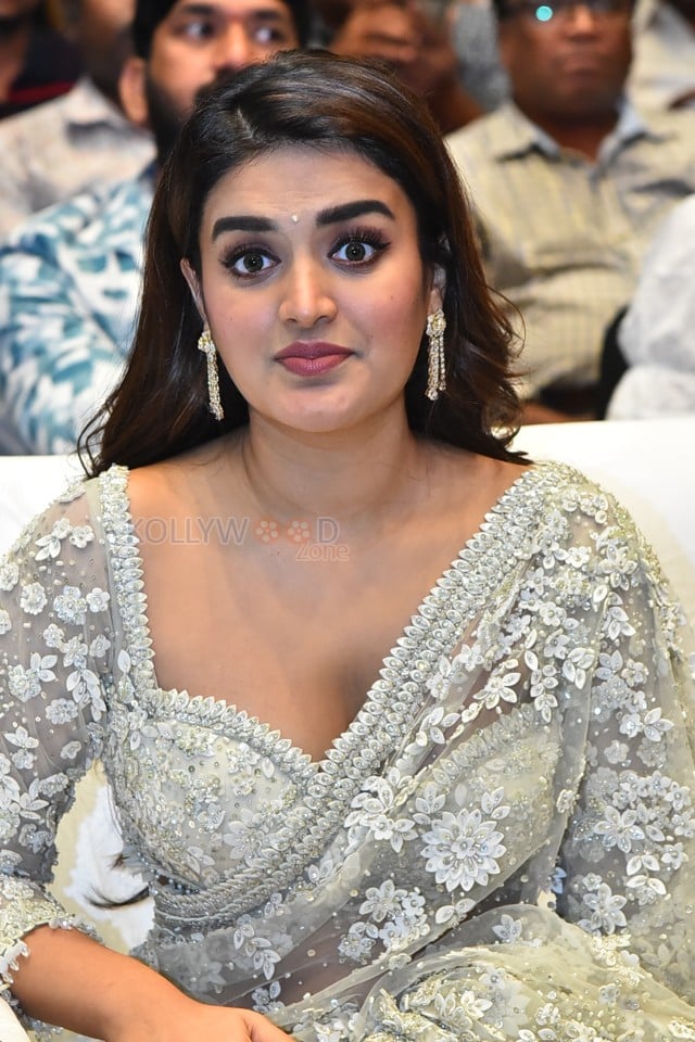 Heroine Nidhhi Agerwal at Hara Hara Veera Mallu Movie Asura Hananam Song Launch Event Photos 23